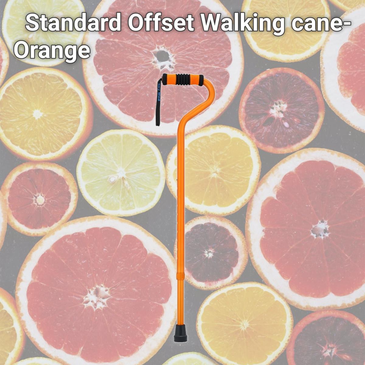 Picture of Sky Med SM-060001O Standard Offset Walking cane- Orange
