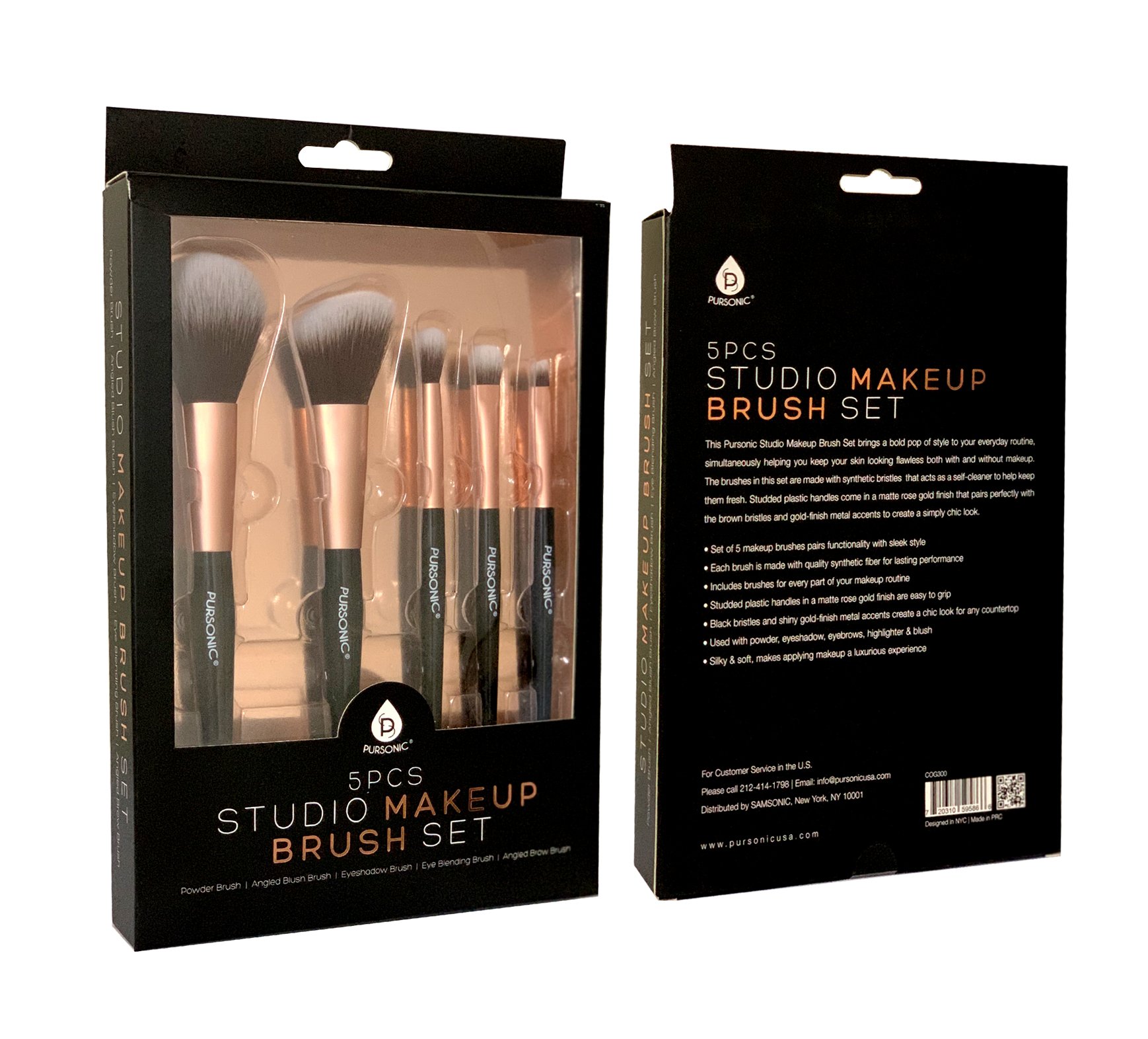 Cog300 Makeup Brush Set - Pack Of 5