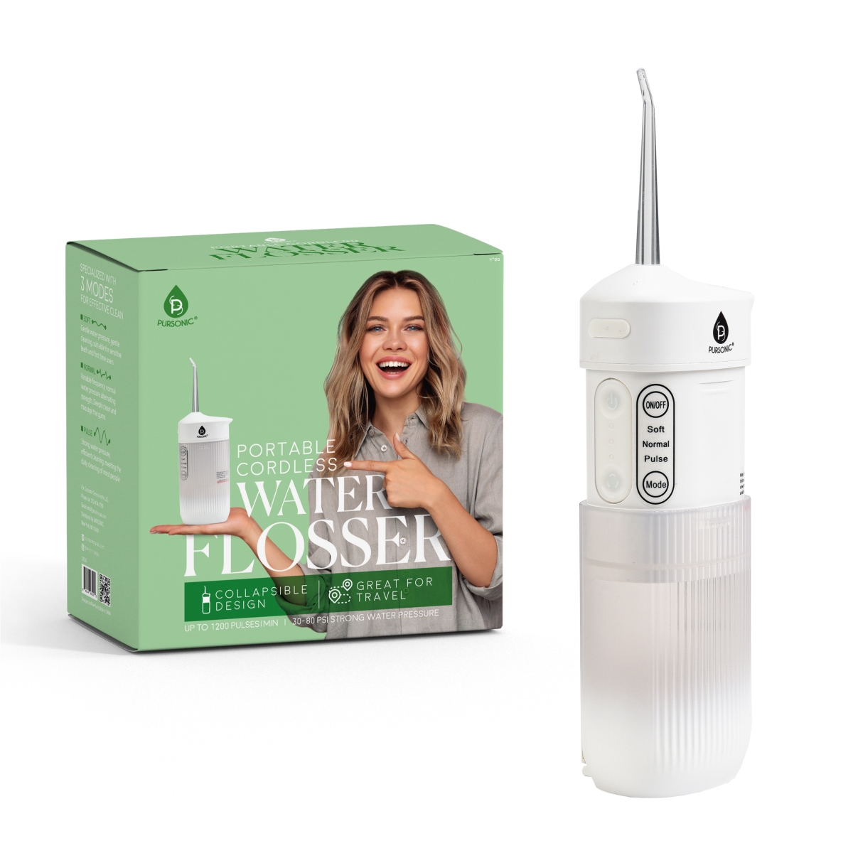 OIC36 Collapasable Design Portable Cordless Travel Water Flosser