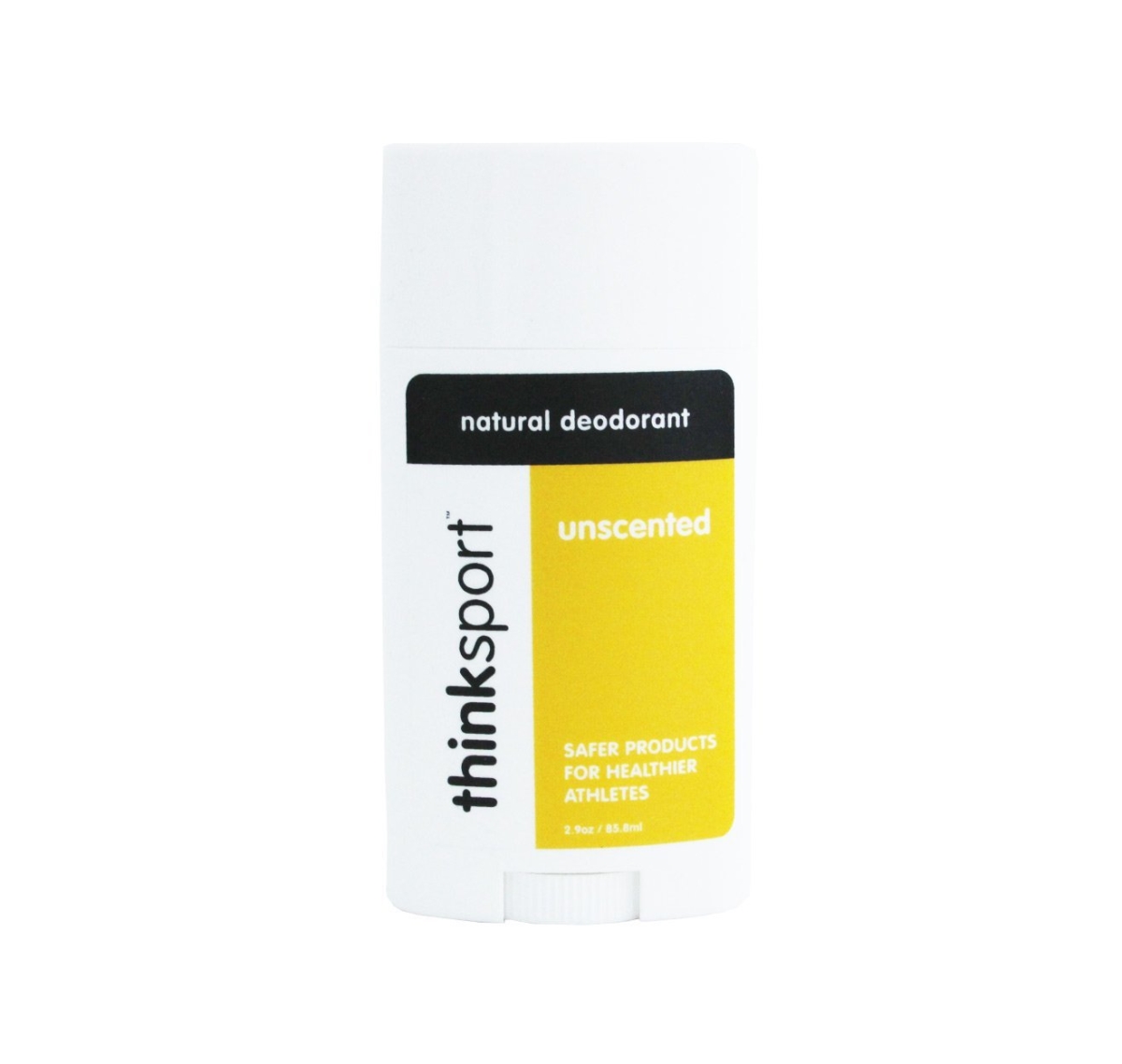 Tnk-07642 Thinksport Deodorant Unscented, Yellow & White And Black - 2.90 Oz.