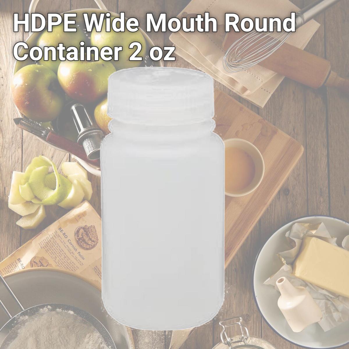 Picture of Nalgene NAL-562104-0002 HDPE Wide Mouth Round Container, 2 oz