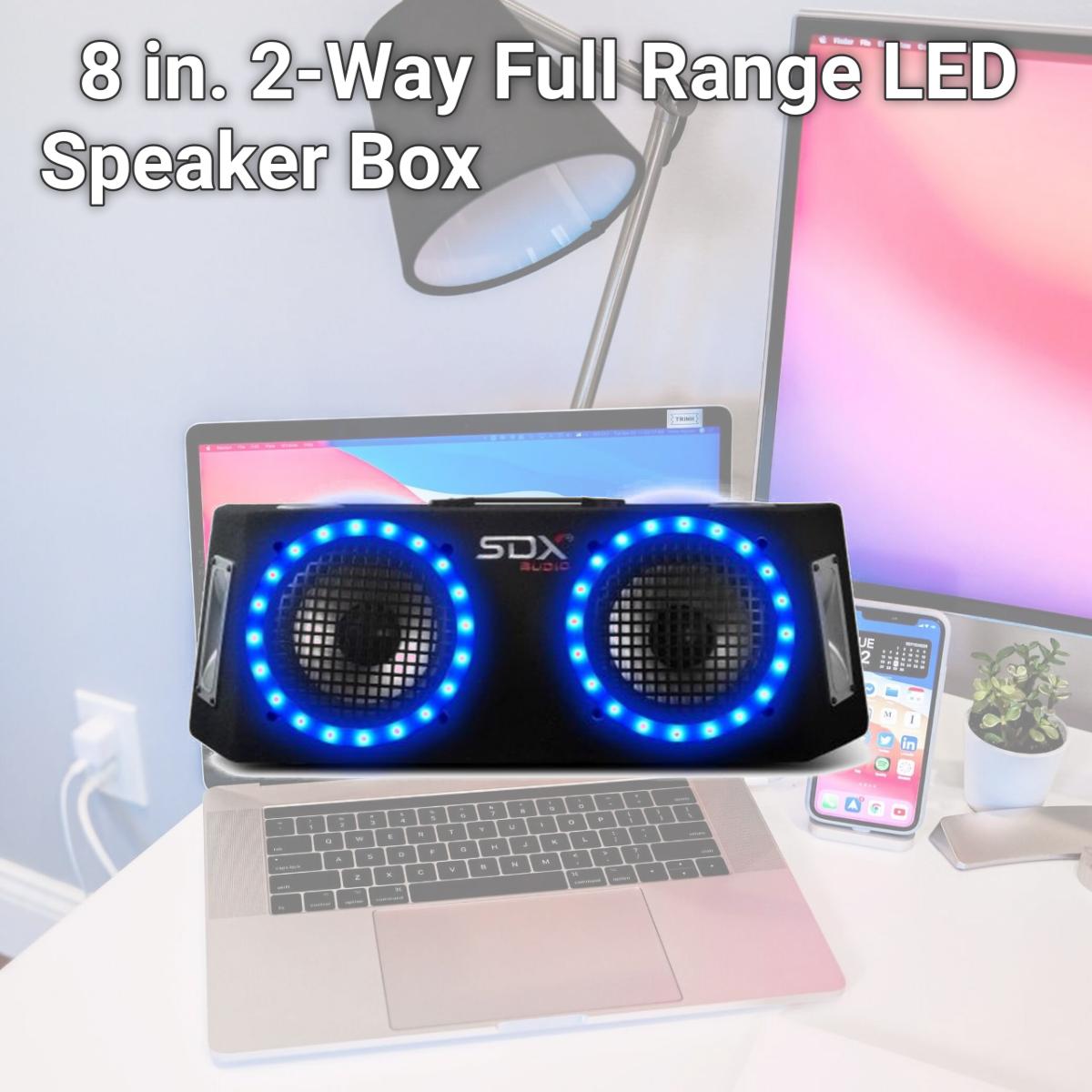 Picture of Sondpex BB-E208 8 in. 2-Way Full Range LED Speaker Box