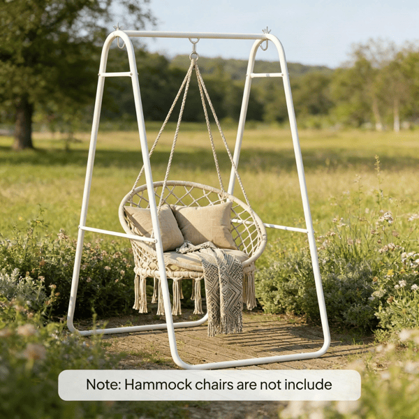 D01027HRP0A Hammock Chair Stand - White