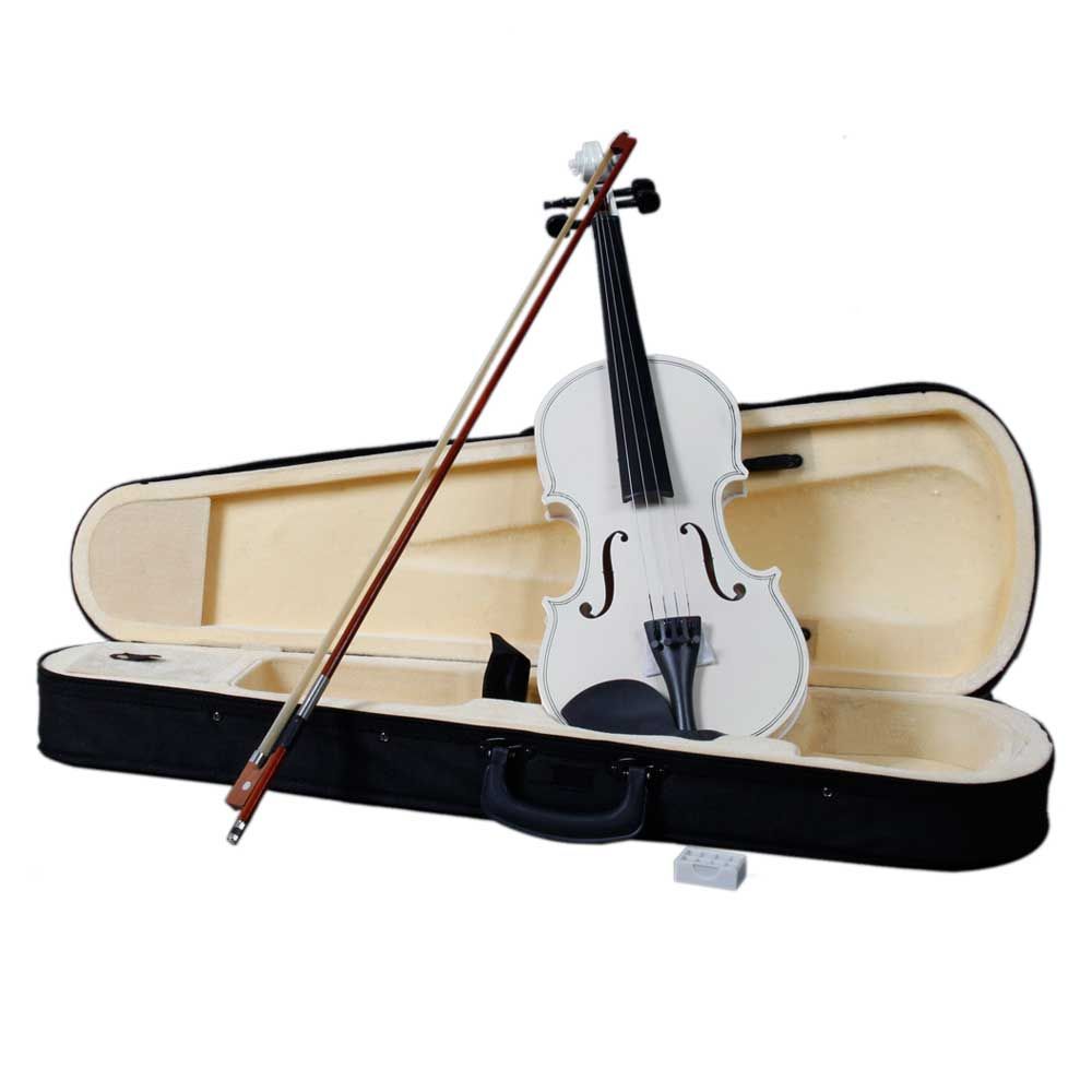 D0102HAETGA 4-4 Size Acoustic Violin Case - Bow Rosin, White