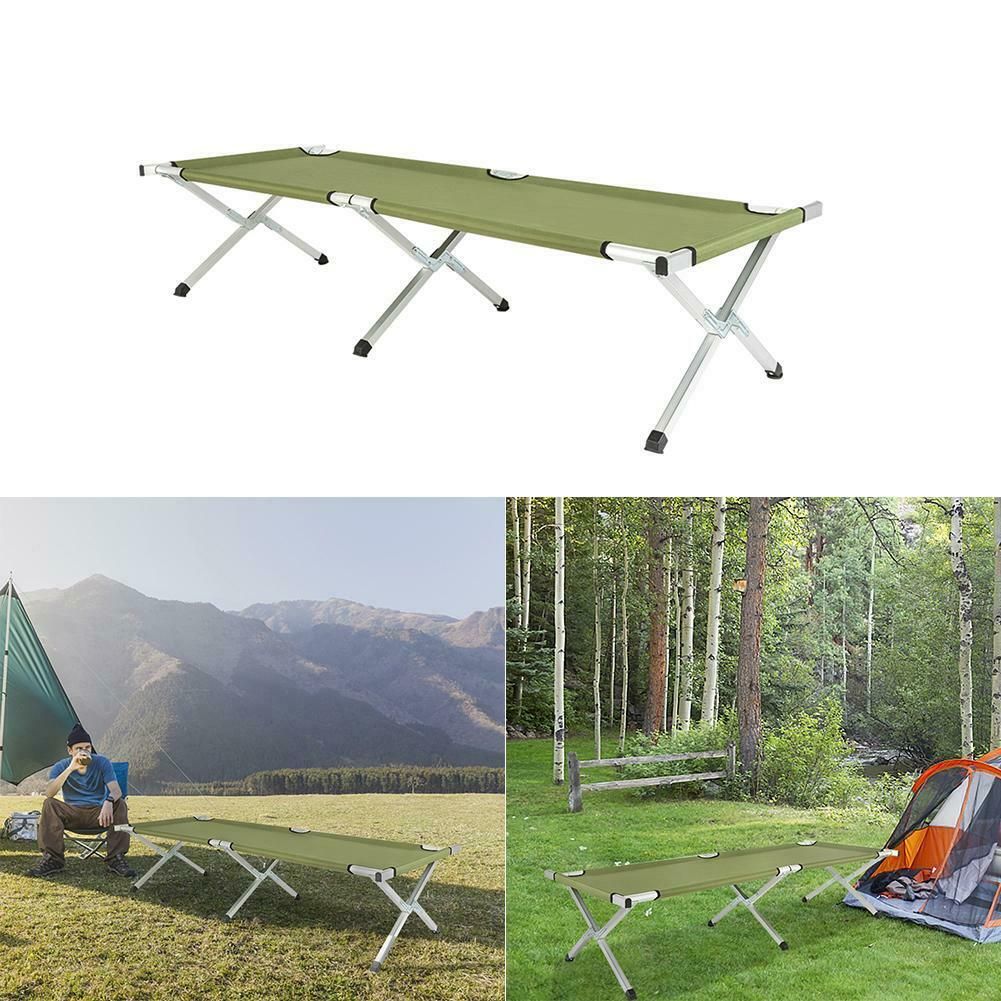 D0102HHJH37 Folding Camping Cot with Carrying Bags Outdoor Travel Hiking Sleeping Chair Bed