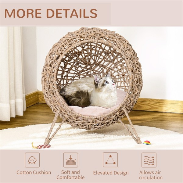 D0102HGK5EG Cat Bed House - Beige