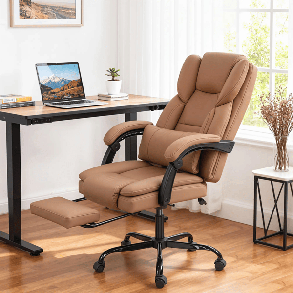 D01027H7XZG Massage Office Chair, Brown