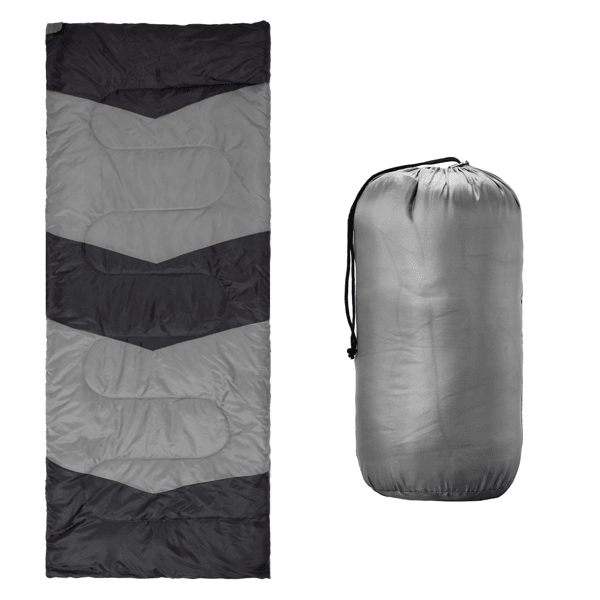 D01027RNP0X Lightweight Sleeping Bag for Backpacking, Hiking, Waterproof Compact Envelope Sleeping Bag for Cold & Warm Weather - Gray