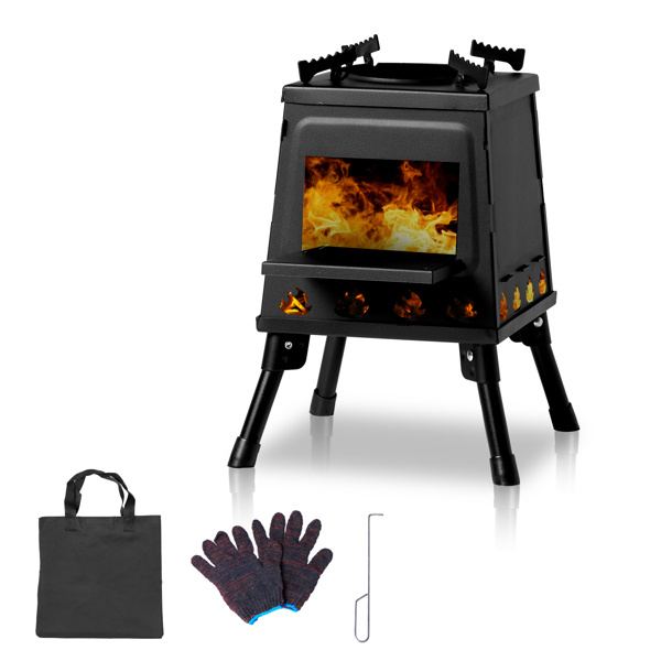 D0102HQ739Y 27 x 27 x 34 cm Wood Camping Stove