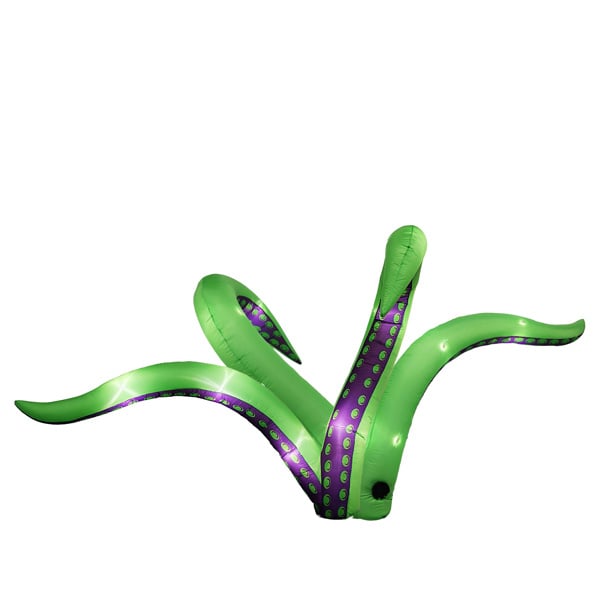 D0102X3DB1A Halloween Inflatable Octopus Tentacles Outdoor Decorations, Blow Up Hanging Decoration with Built-in LED Lights - Pack of 2