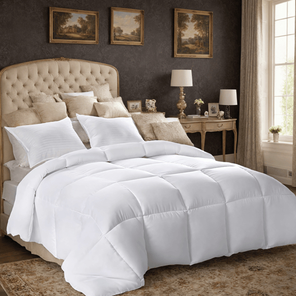 D01027HI747 100 Percent Polyester Brushed Single Quilt with Microfiber Filling