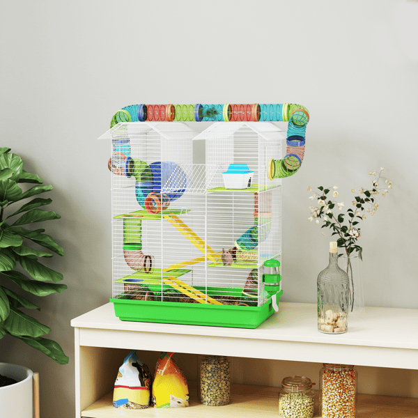 D01027HIXNY Steel Hamster Pet Cage - Green