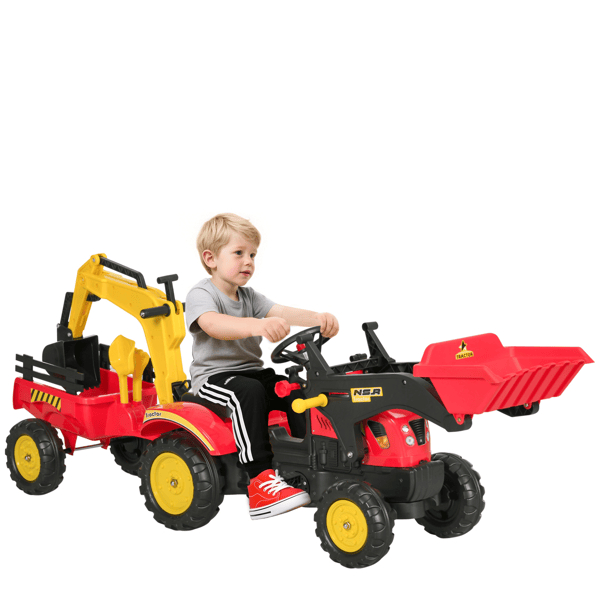 D01027HIXZ7 Kids Steel Plastic Car - Red