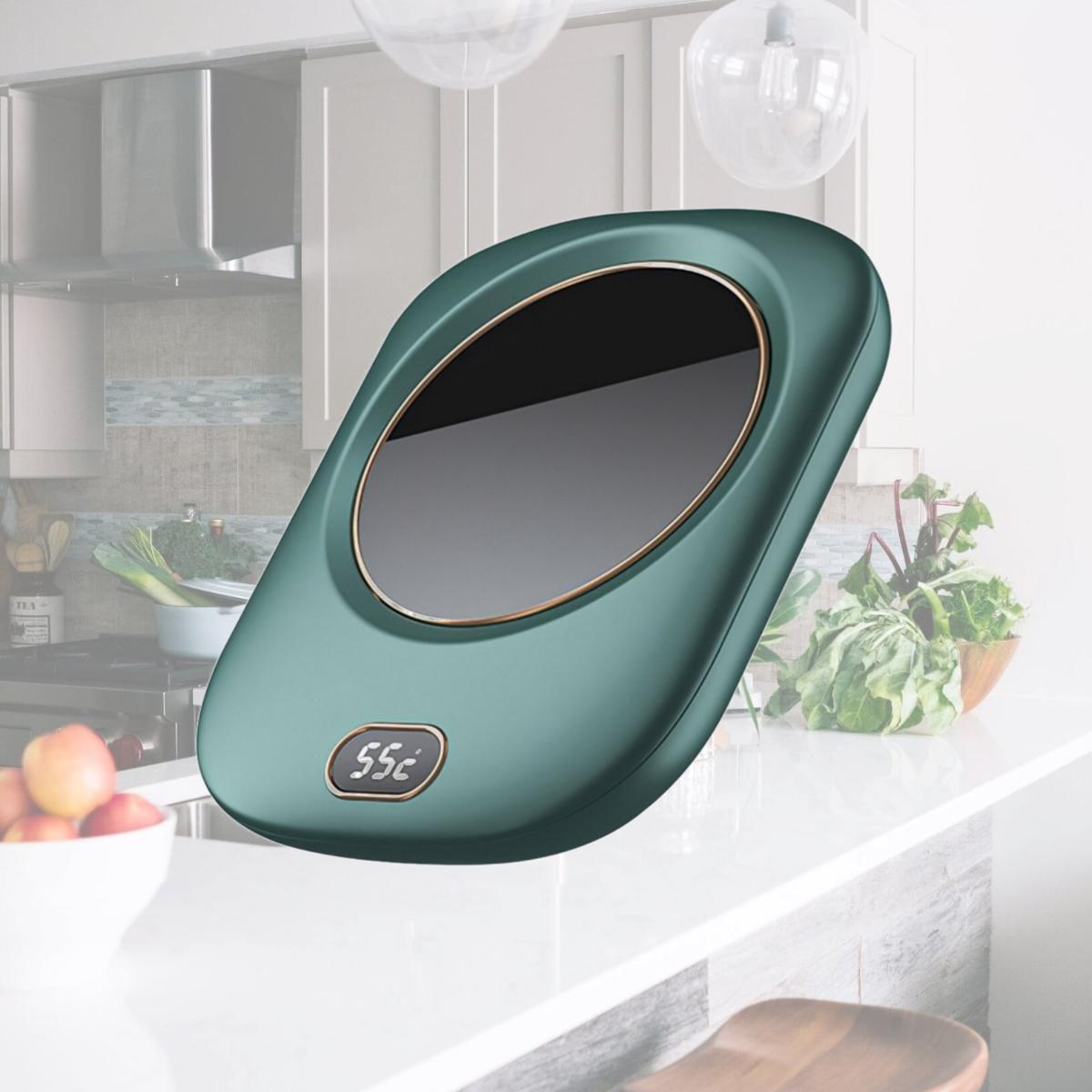 Picture of Fresh Fab Finds FFF-Green-GPCT3877 USB Coffee Mug Warmer - Auto Shut off, 3 Temp Settings - Office/Home