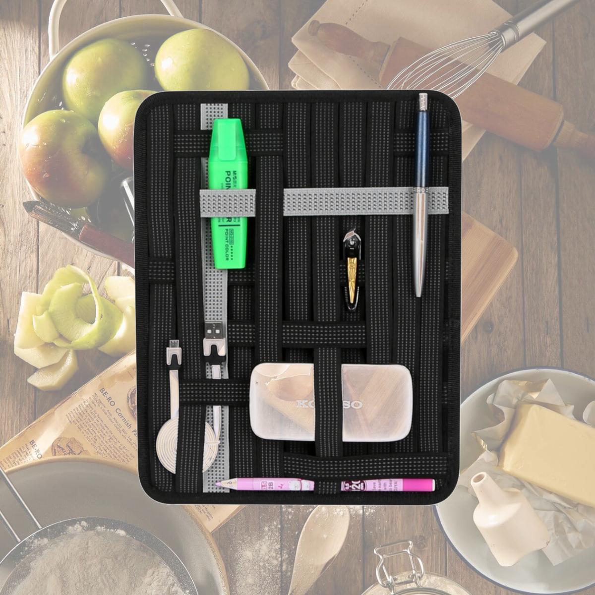 Picture of Fresh Fab Finds FFF-GPCT550 Elastic Organizer Board, Black - Unisex