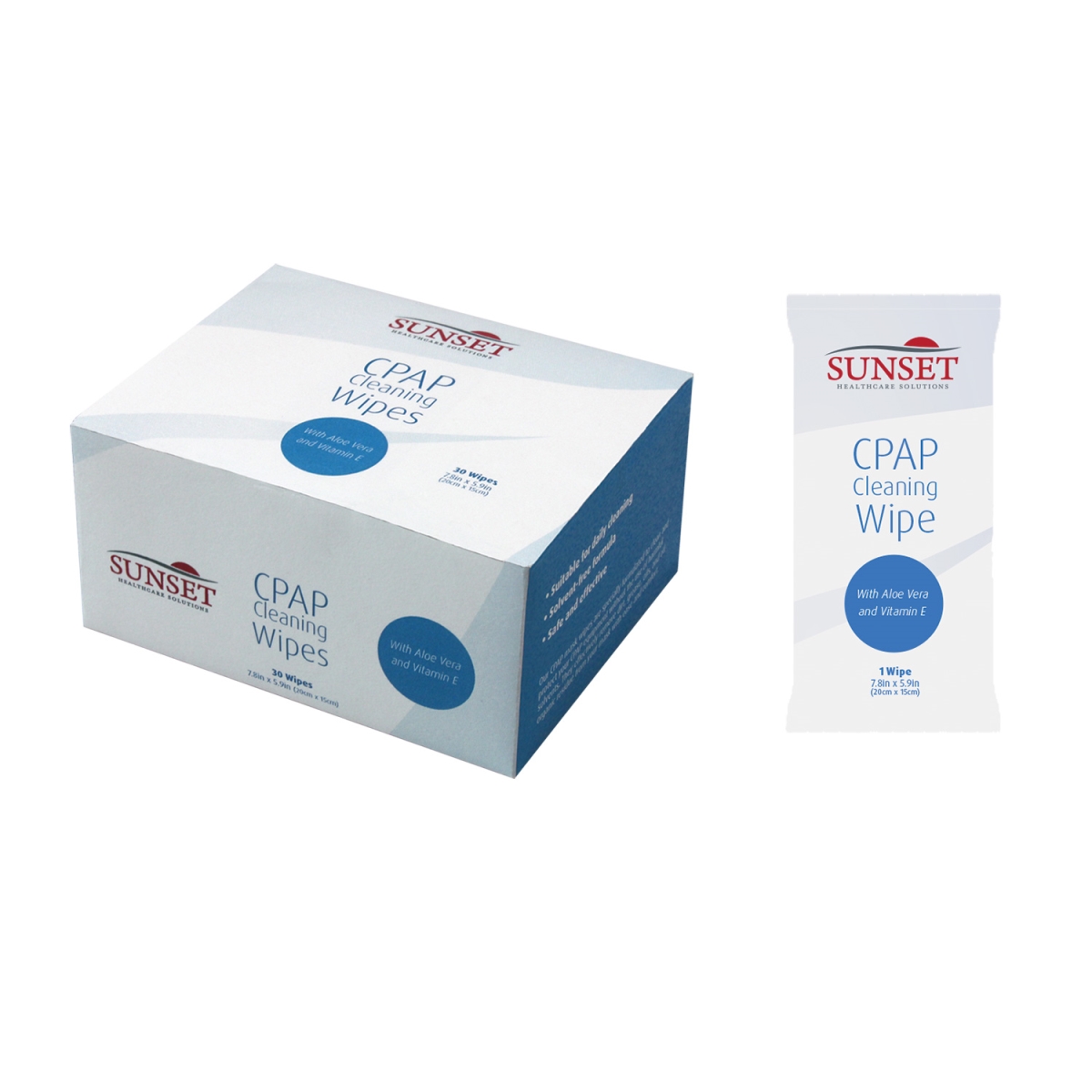 Cap1005s Cpap Mask Cleaning Wipes - 30 Per Pack - Case Of 2