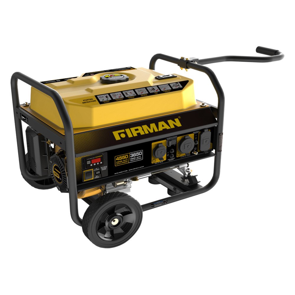 P03606 3650-4550 Watt Portable Emergency Generator With Rv Outlet - 120 -240v