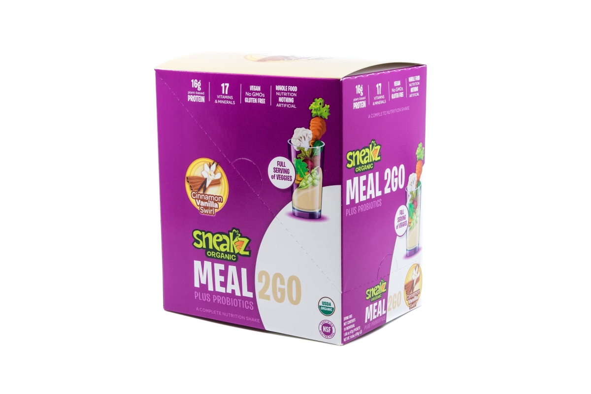 200017 Meal2go Cinnamon Vanilla Complete Nutrition Shake Mix, 10 Individual Pouch Case