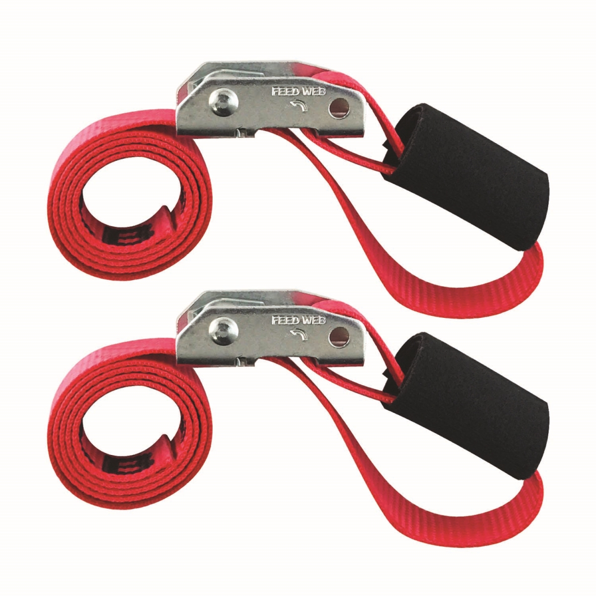 Sltc103cr2 1 In. X 3 Ft. Cinch Cam Strap - Red, Pack Of 2