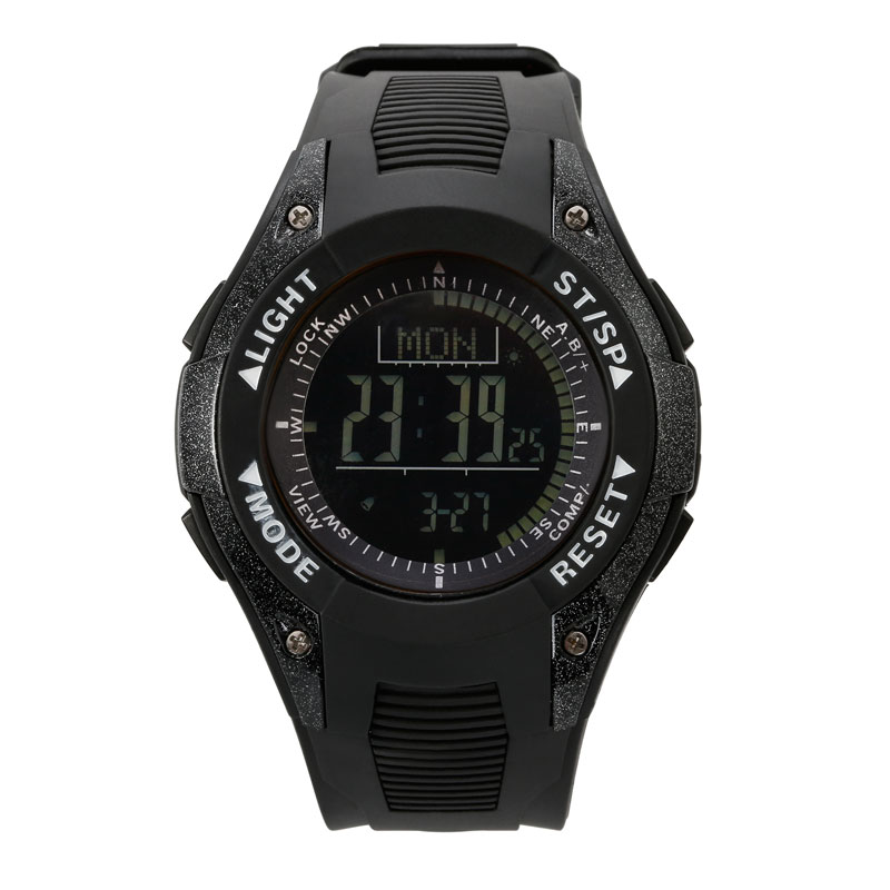 Fr8202b Sports Multifunctional Outer Waterproof Watch, Black