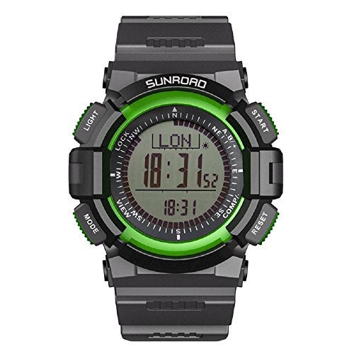 Fr822a Waterproof Digital Men Sports Watch, Green