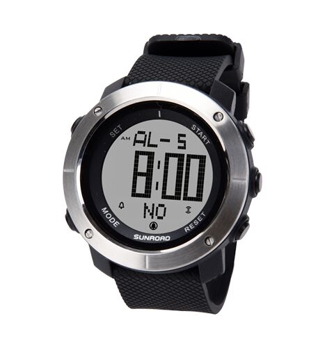 Fr1001a Black Mens Sports Water Resistant Digital Watch, Black