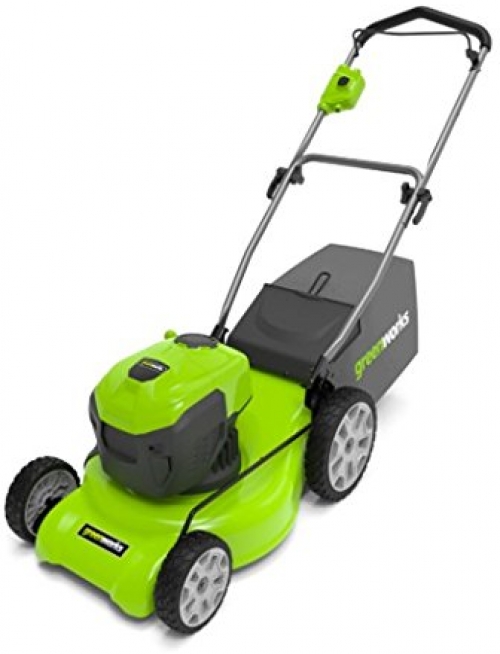2507602 20 In. 12a Corded Lawn Mower, Green & Black
