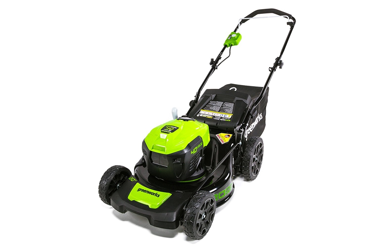 2508802 20 In. 40v Brushless Cordless Lawn Mower, Green & Black