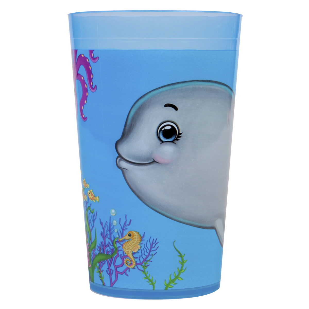 0303-jona Jonah & The Whale Plastic Tumbler Cup - Pack Of 6