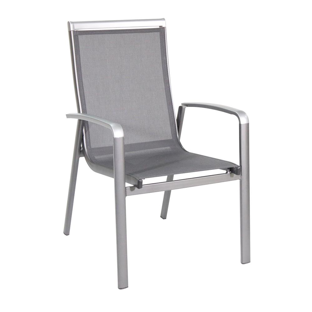 Euro A805000-04-csgw Bristol Outdoor Stackable Sling Chair, - 27 X 25 X 39 In.