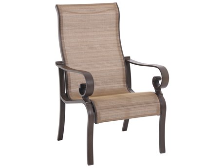 Portica A185000-02-cspp Riva Outdoor Brown Sling Dining Chair, - 29 X 25.75 X 41.75 In.