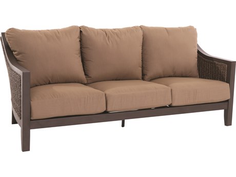 Portica A083000-01-fcac Biscay Outdoor Wicker Sofa, Dark Brown - 82.5 X 34.25 X 35.5 In.