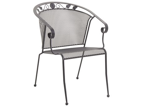 Euro S385000-04-mhgn Oxford Outdoor Iron Grey Stackable Mesh Chair, - 29.75 X 24 X 31.5 In.