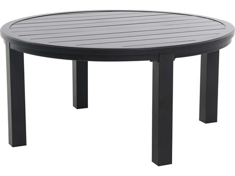 Portica L8848rd-01-fpan Post Leg Slats Outdoor 48 In. Round Chat Table