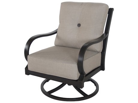 Portica A125300-02-fcce Laurel Outdoor Black Swivel Lounge Chair, - 33.5 X 28 X 36 In.