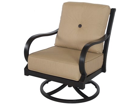 Portica A125300-02-fccz Laurel Outdoor Black Swivel Lounge Chair, - 33.5 X 28 X 36 In.