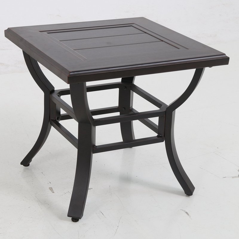 Portica L122424-01-fpcn Center Ring Slats Outdoor Side Table, 24 X 24 X 22 In.