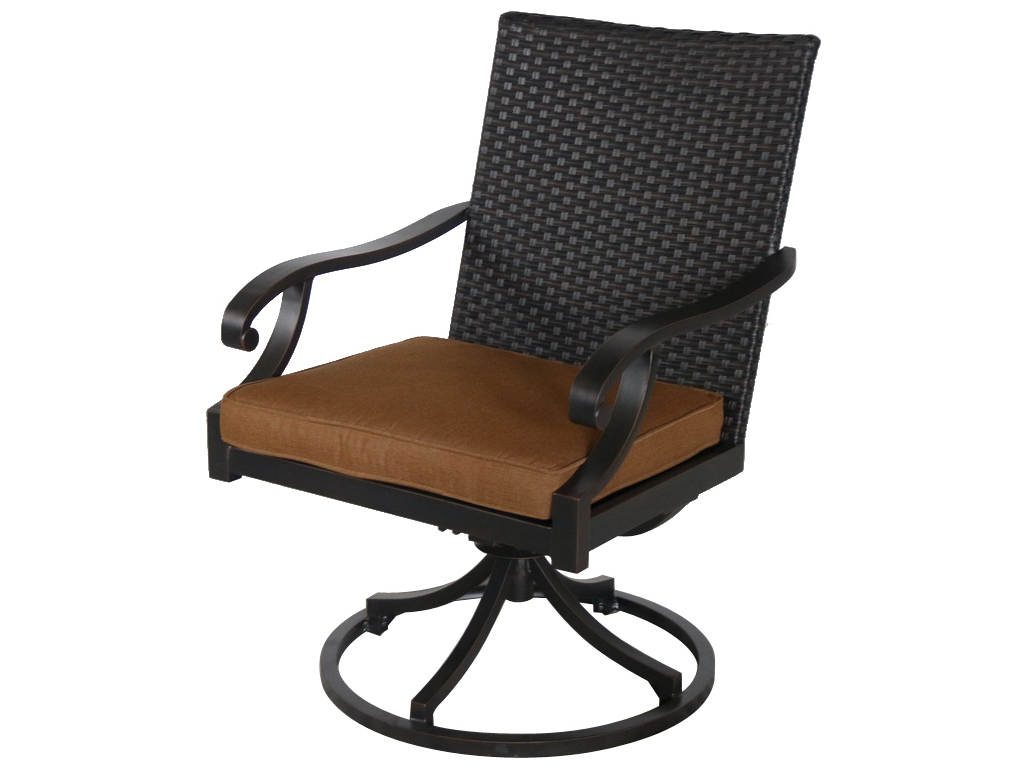 Portica A145200-02-scct 27 X 25.5 X 37.5 In. Somerset Outdoor Wicker Swivel Dining Chair, Teak