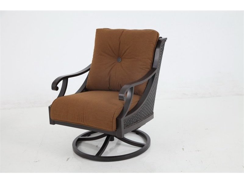 Portica A145300-02-fcct 34 X 27.5 X 35 In. Somerset Outdoor Wicker Swivel Lounge Chair, Teak