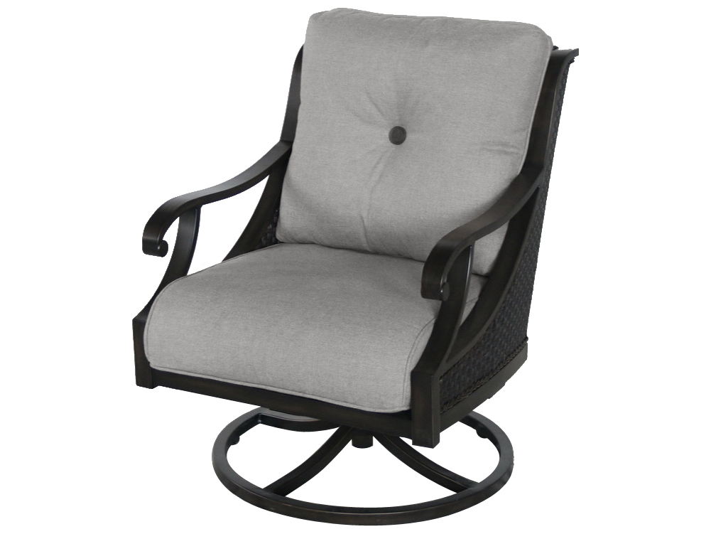 Portica A145300-02-fcce 34 X 27.5 X 35 In. Somerset Outdoor Wicker Swivel Lounge Chair, Shale
