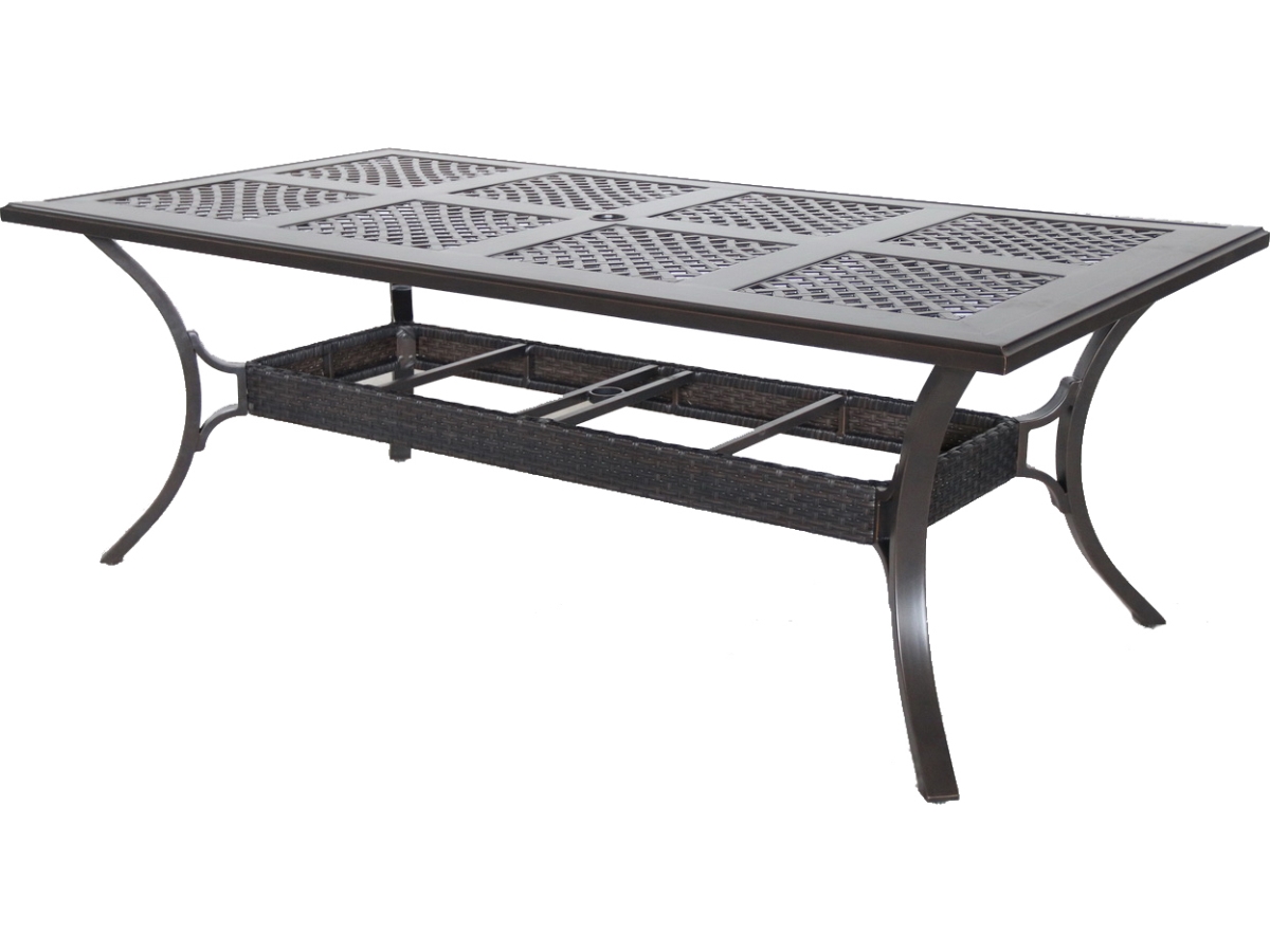 Portica C144484-01-tbcn 82 X 44 X 29 In. Mixed Material Cast Outdoor Rectangular Dining Table, Copperhead