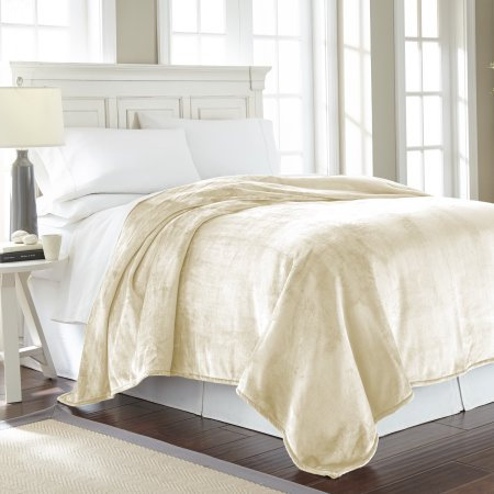 UPC 801418189338 product image for B1111068-SYK-BLEE  Velvet Plush Solid Color Blanket, Creme Brulee - King | upcitemdb.com