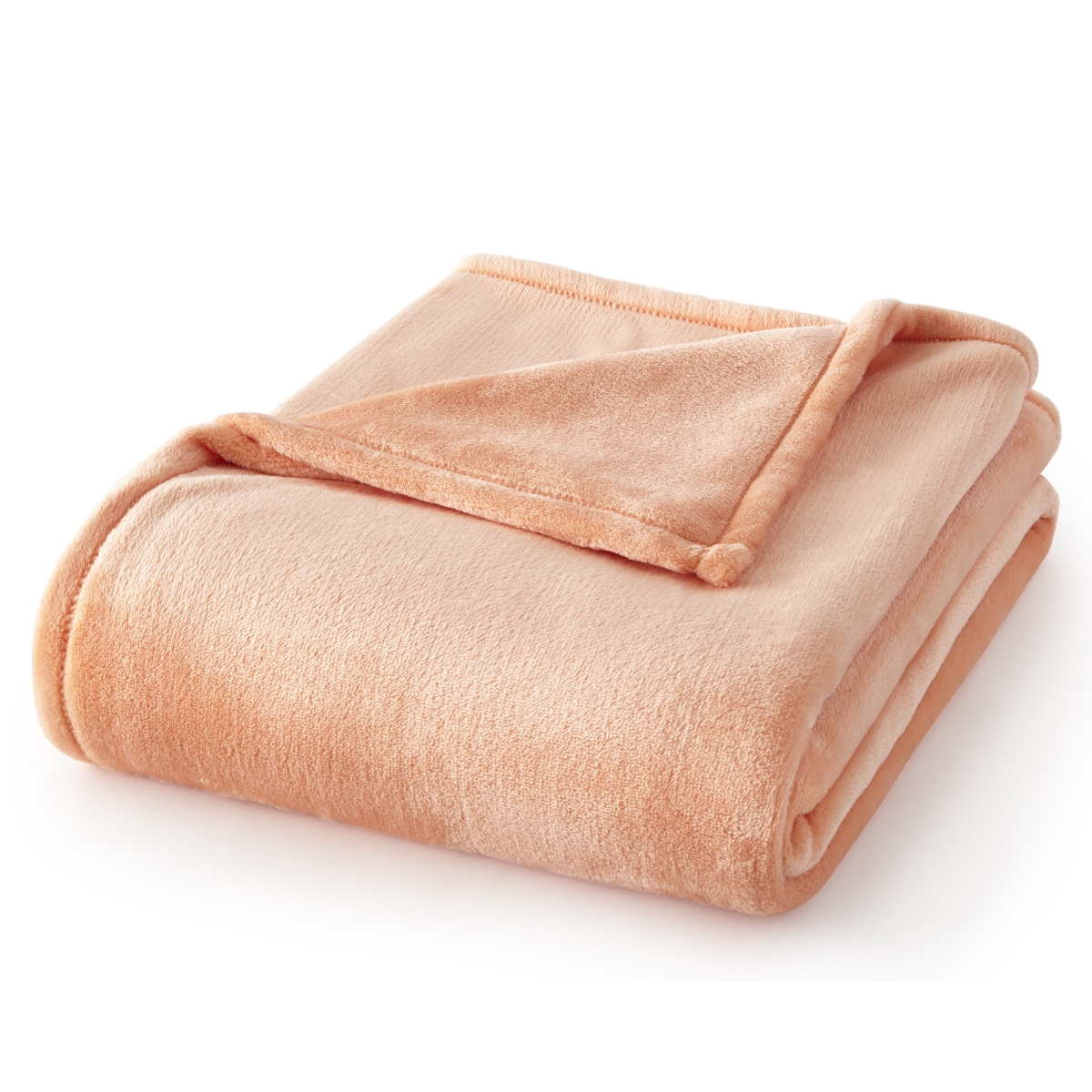 T1111068-mm-corl 60 X 70 In. Solid Color Velvet Plush Throw, Coral