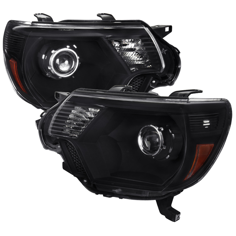 2lhp-tac12jm-rs Retro Style Head Light For 2012-2014 Toyota Tacoma - Black