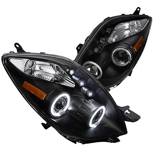 Spec D Tuning 2LHP-YAR063JM-TM Black Dual Halo Projector Headlights for 2006-2008 Toyota Yaris Spec D Tuning 2LHP-YAR063JM-TM Black Dual Halo Projector Headlights for 2006-2008 Toyota Yaris