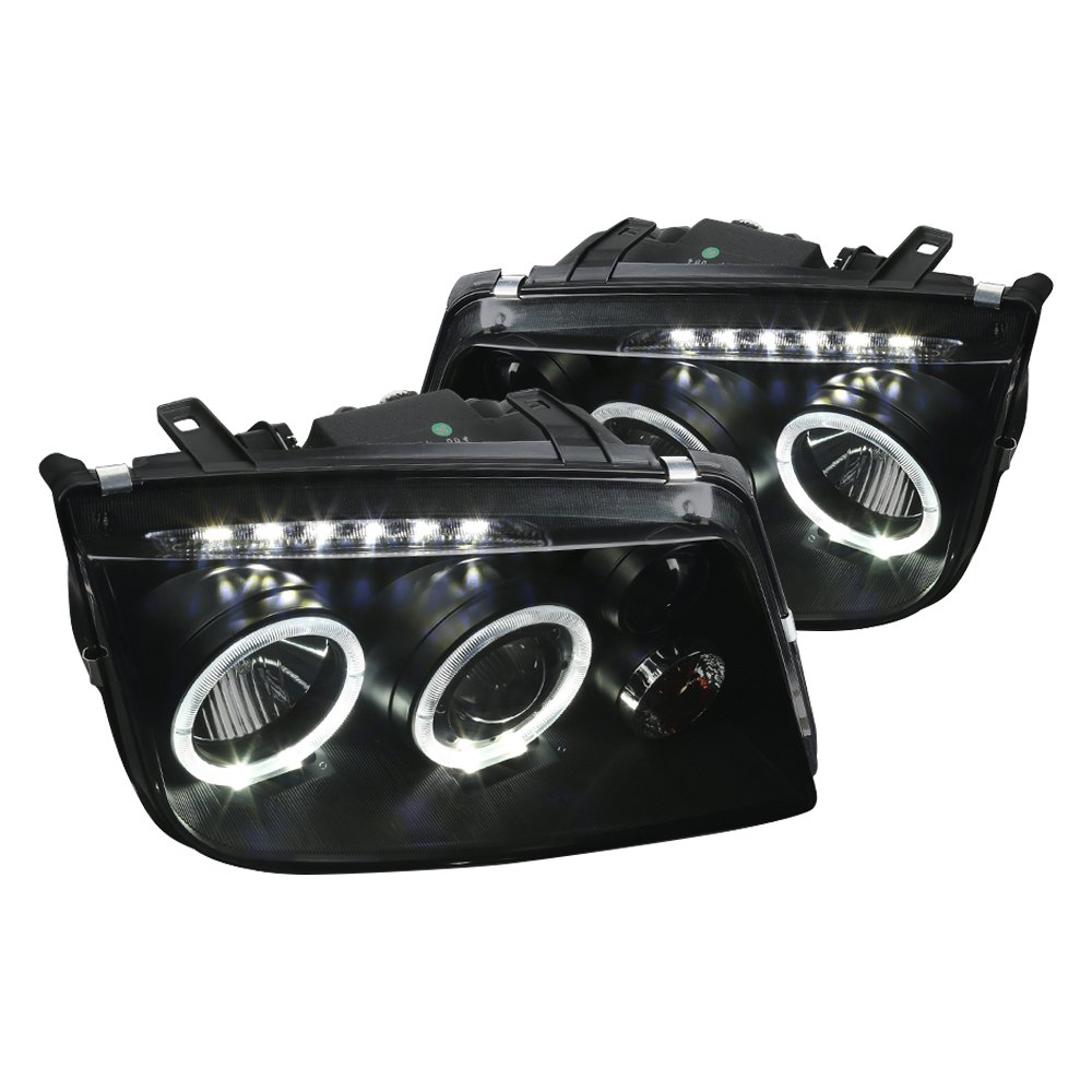 Spec D Tuning LHP-JET99SM-RS Black & Smoke Halo Projector Headlights with Parking LED for 1999-2005 Volkswagen Jetta Spec D Tuning LHP-JET99SM-RS Black & Smoke Halo Projector Headlights with Parking LED for 1999-2005 Volkswagen Jetta