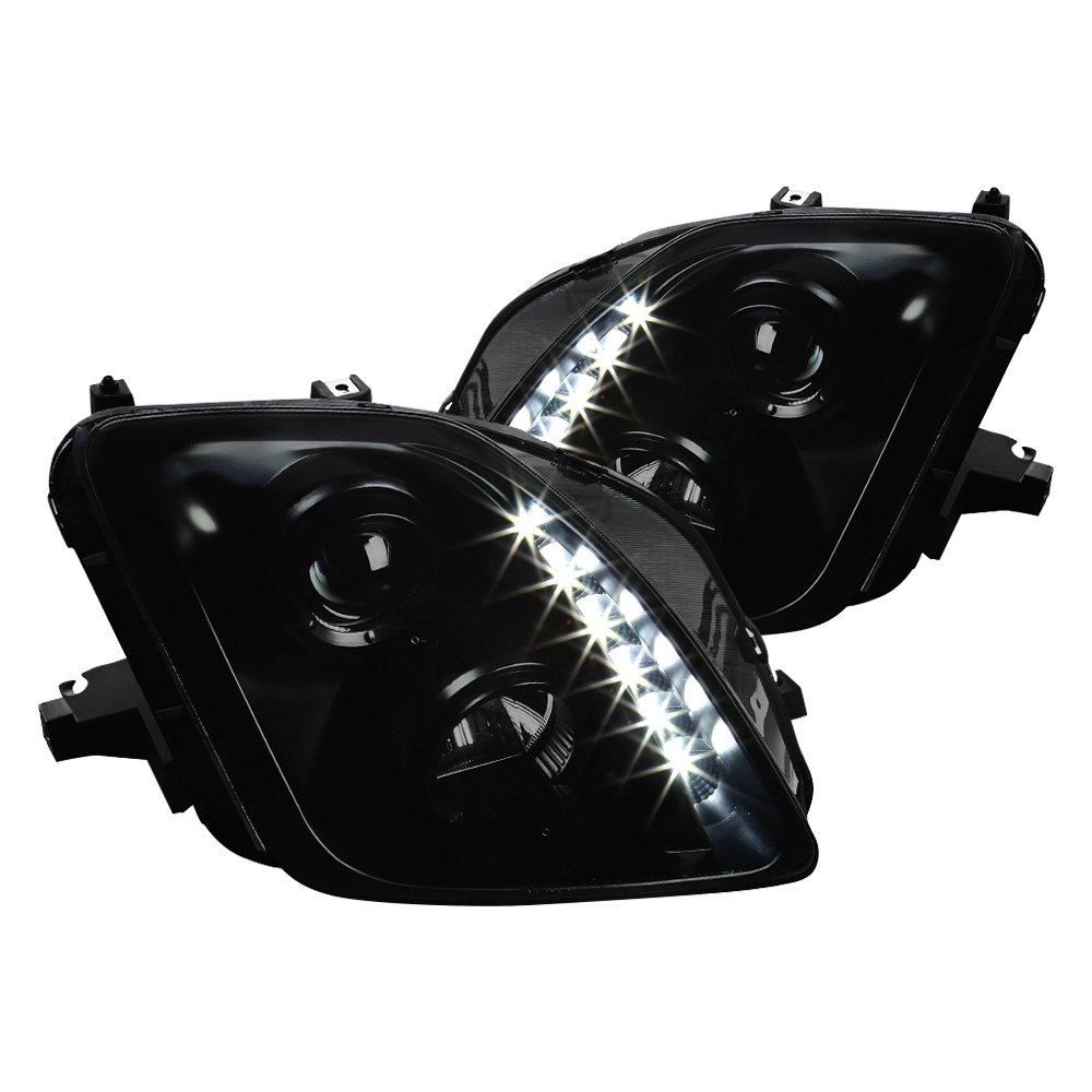 Spec D Tuning LHP-PL97SM-RS Black & Smoke Projector Headlights with LED DRL for 1997-2001 Honda Prelude Spec D Tuning LHP-PL97SM-RS Black & Smoke Projector Headlights with LED DRL for 1997-2001 Honda Prelude