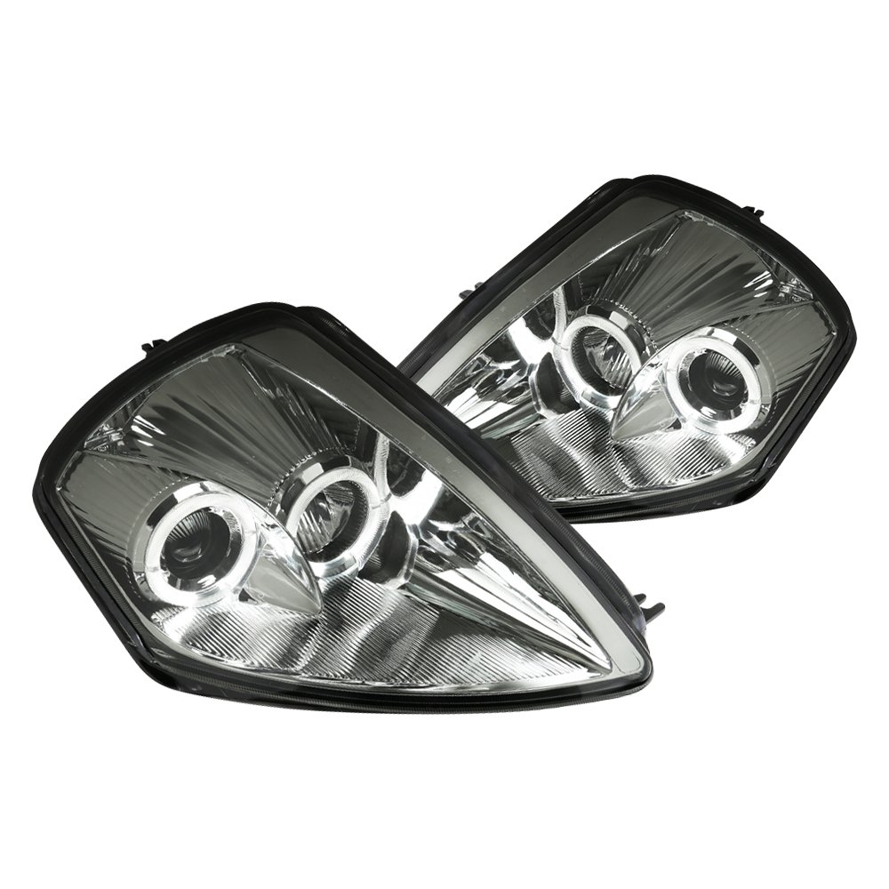 Spec D Tuning LHP-ELP00G-ABM Chrome & Smoke LED Dual Halo Projector Headlights for 2000-2005 Mitsubishi Eclipse Spec D Tuning LHP-ELP00G-ABM Chrome & Smoke LED Dual Halo Projector Headlights for 2000-2005 Mitsubishi Eclipse