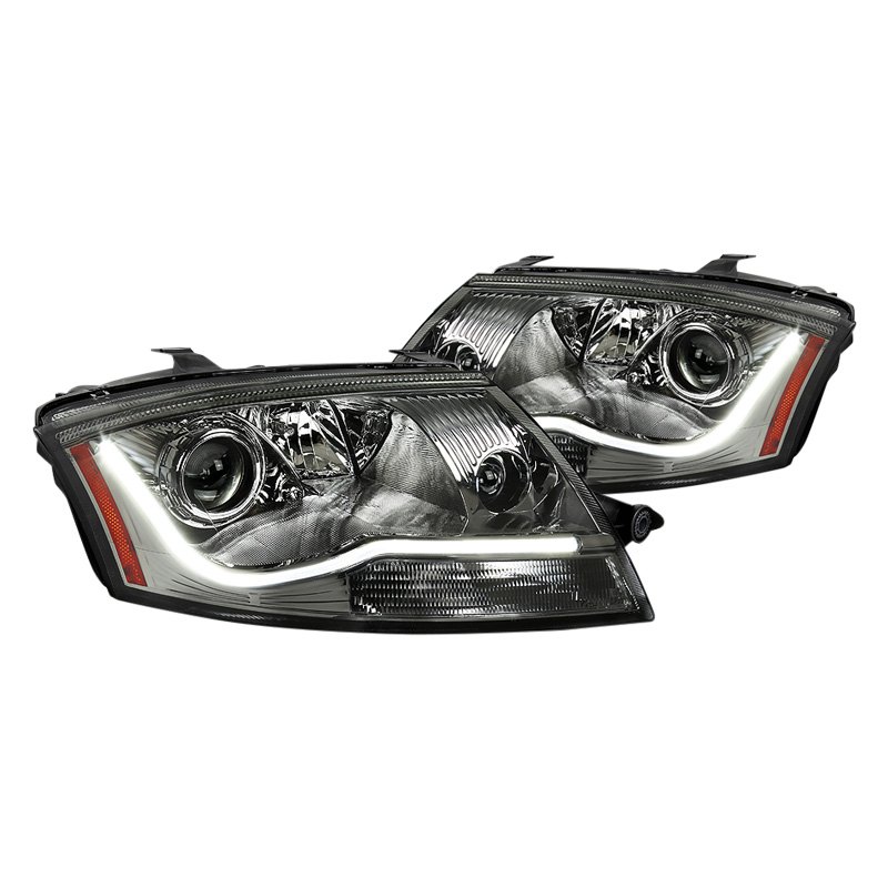 Spec D Tuning 2LHP-TT99G-RS Chrome & Smoke LED DRL Bar Projector Headlights for 1999-2006 Audi TT Spec D Tuning 2LHP-TT99G-RS Chrome & Smoke LED DRL Bar Projector Headlights for 1999-2006 Audi TT