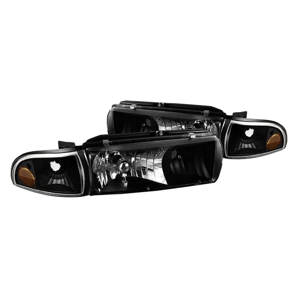 Spec D Tuning 2LCLH-IPA91JM-EU Black Euro Headlights with Corner Lights for 1991-1996 Chevy Impala & Caprice Spec D Tuning 2LCLH-IPA91JM-EU Black Euro Headlights with Corner Lights for 1991-1996 Chevy Impala & Caprice